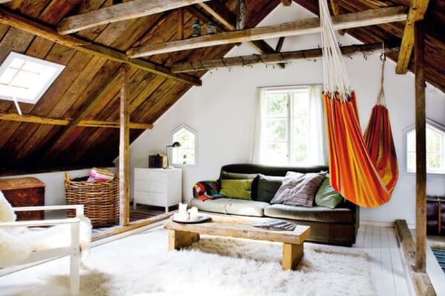 A ScandinavianBohemian Attic