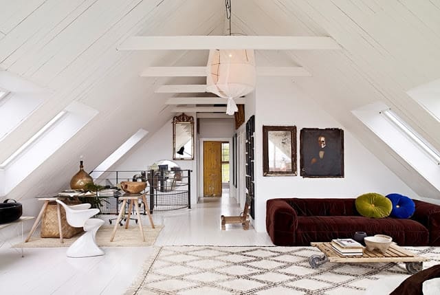 A ScandinavianBohemian Attic