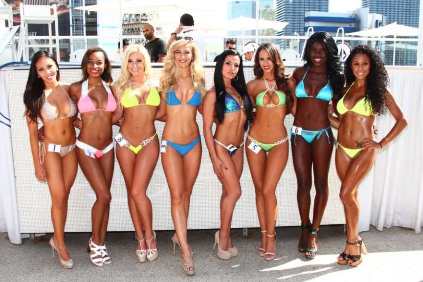 Maxim South Africa, Drais beach club. Las Vegas, night life, bikini